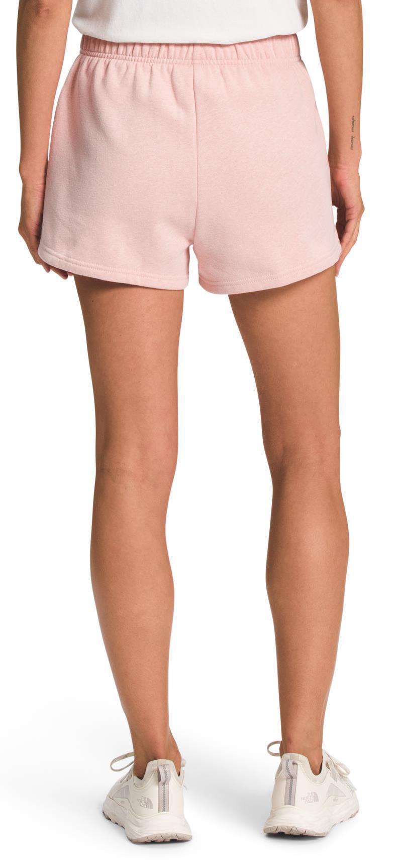 Half Dome Fleece Shorts, Reg - Womens - Pink Moss / TNF White 2