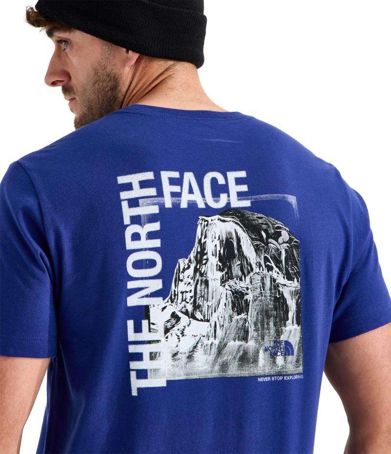 Half Dome Photo Graphic SS Tee - Mens - bold blue 1