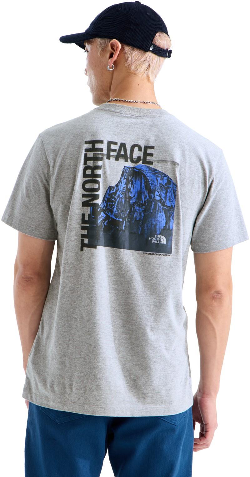 Half Dome Photo Graphic SS Tee - Mens - tnf pale grey heather 1