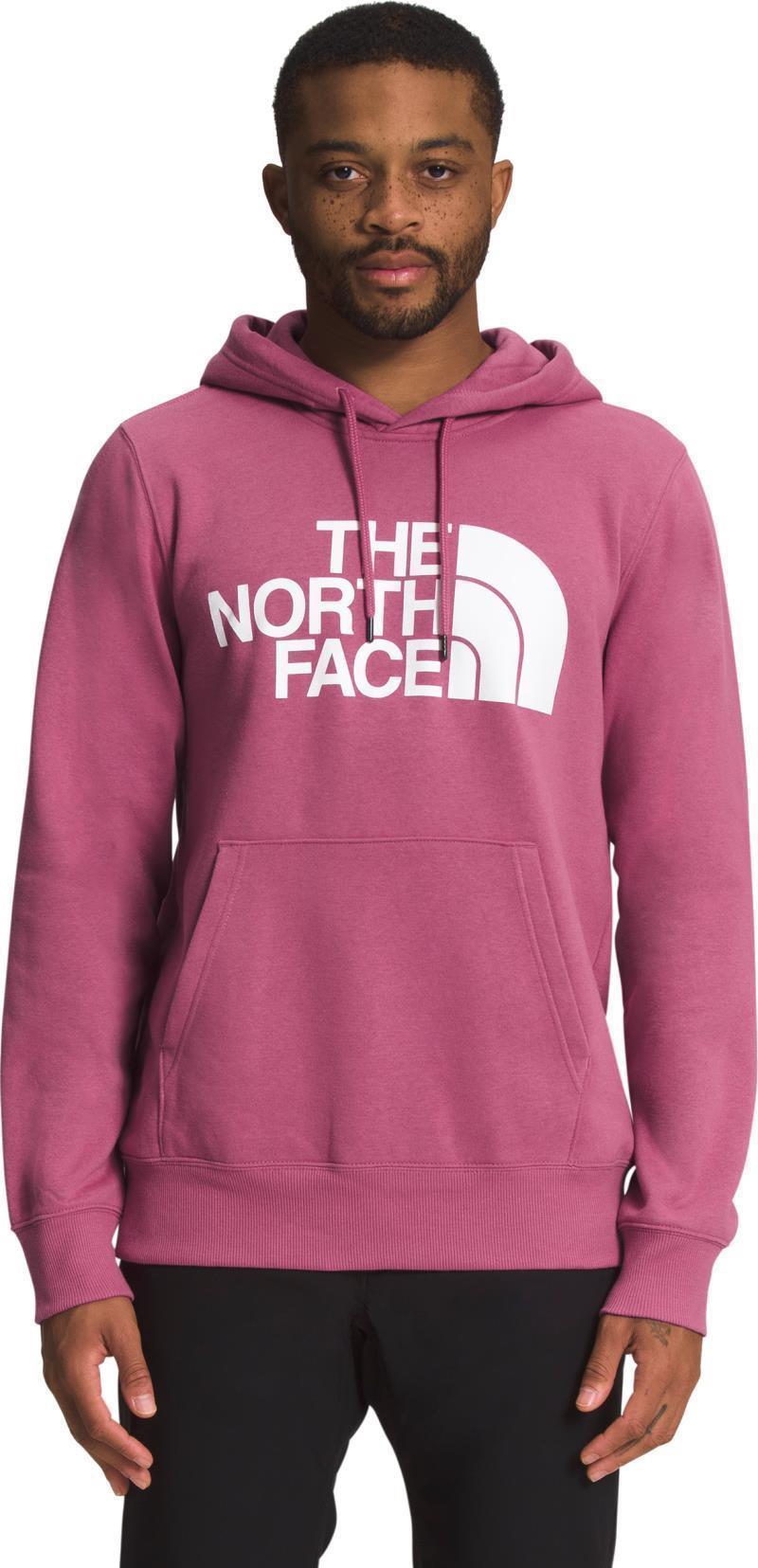 Half Dome Pullover Hoodie - Mens - Red Violet / TNF White 1
