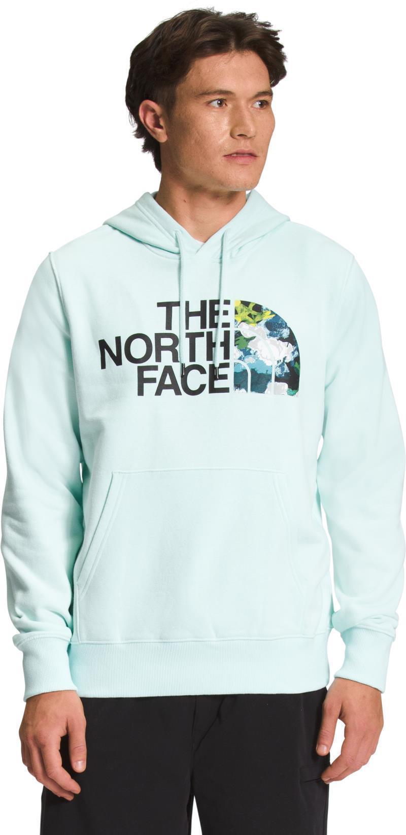 Half Dome Pullover Hoodie - Mens - Skylight Blue / Summit Navy Abstract Floral Print 1