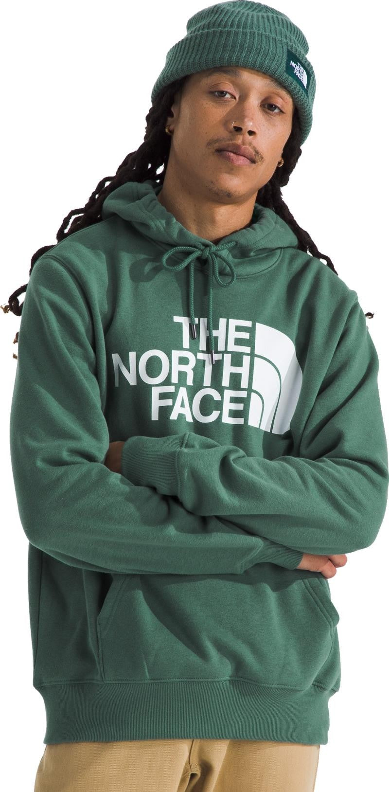 Half Dome Pullover Hoodie - Mens - duck green / tnf white 1
