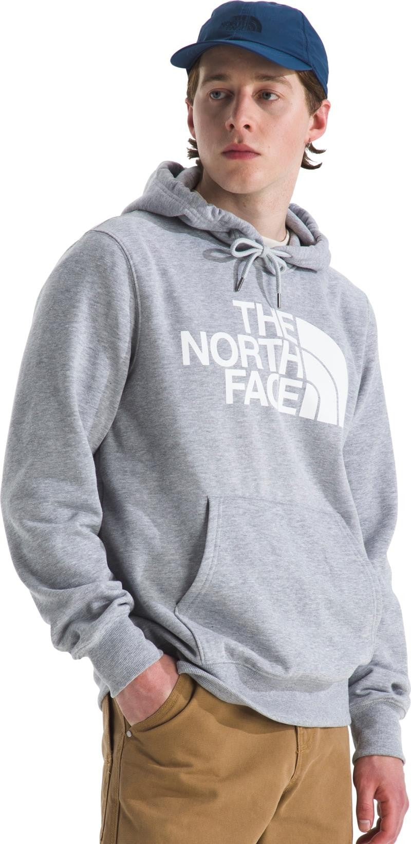 Half Dome Pullover Hoodie - Mens - tnf medium grey heather / tnf blue 1