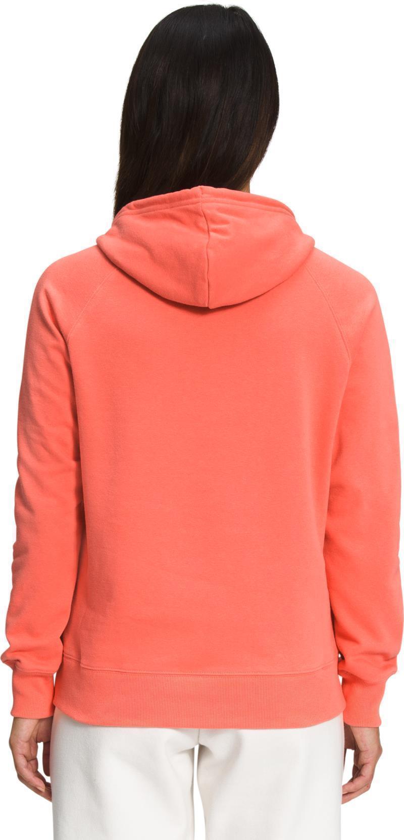 Half Dome Pullover Hoodie - Womens - Coral Sunrise / TNF White 2