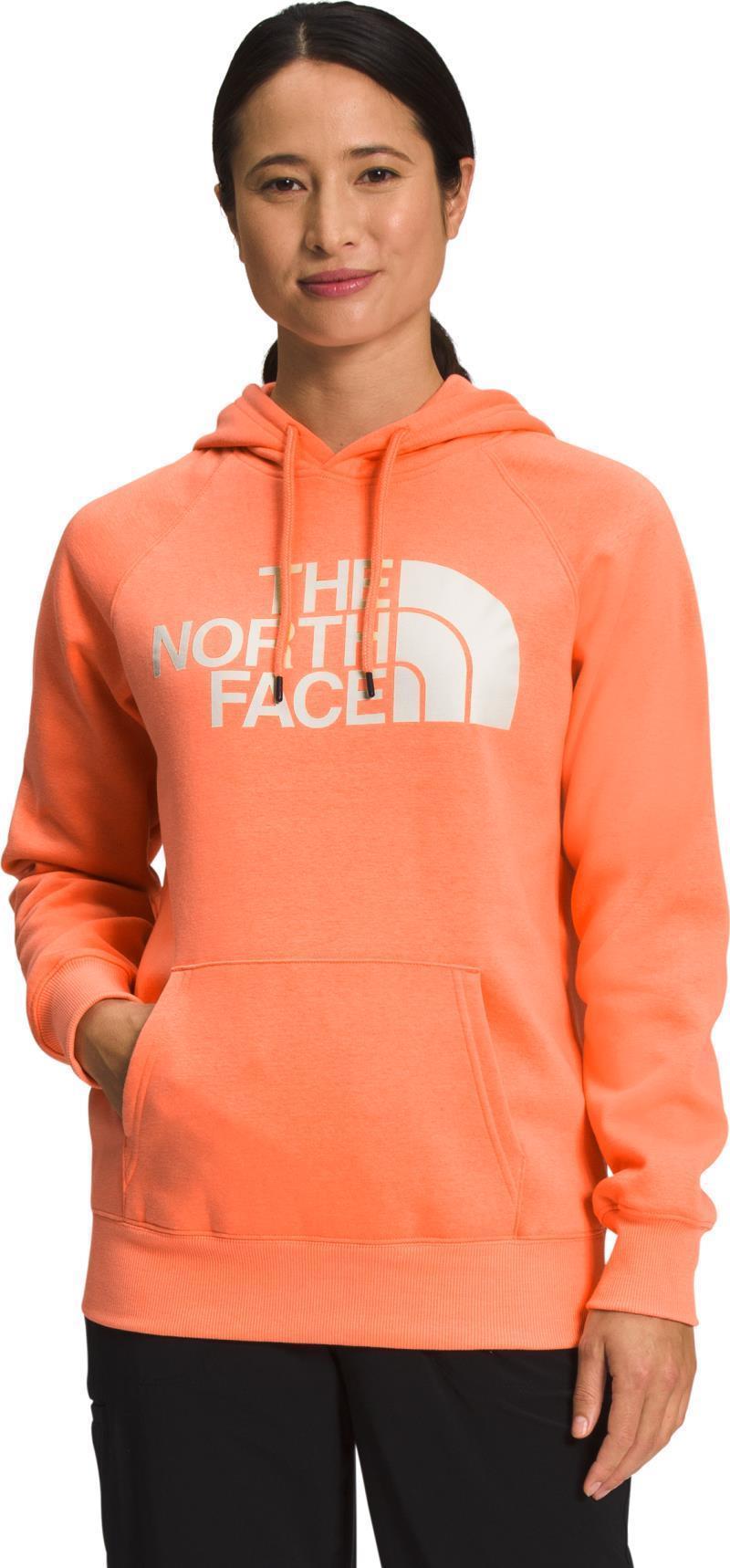 Half Dome Pullover Hoodie - Womens - Dusty Coral Orange / Gardenia White 1