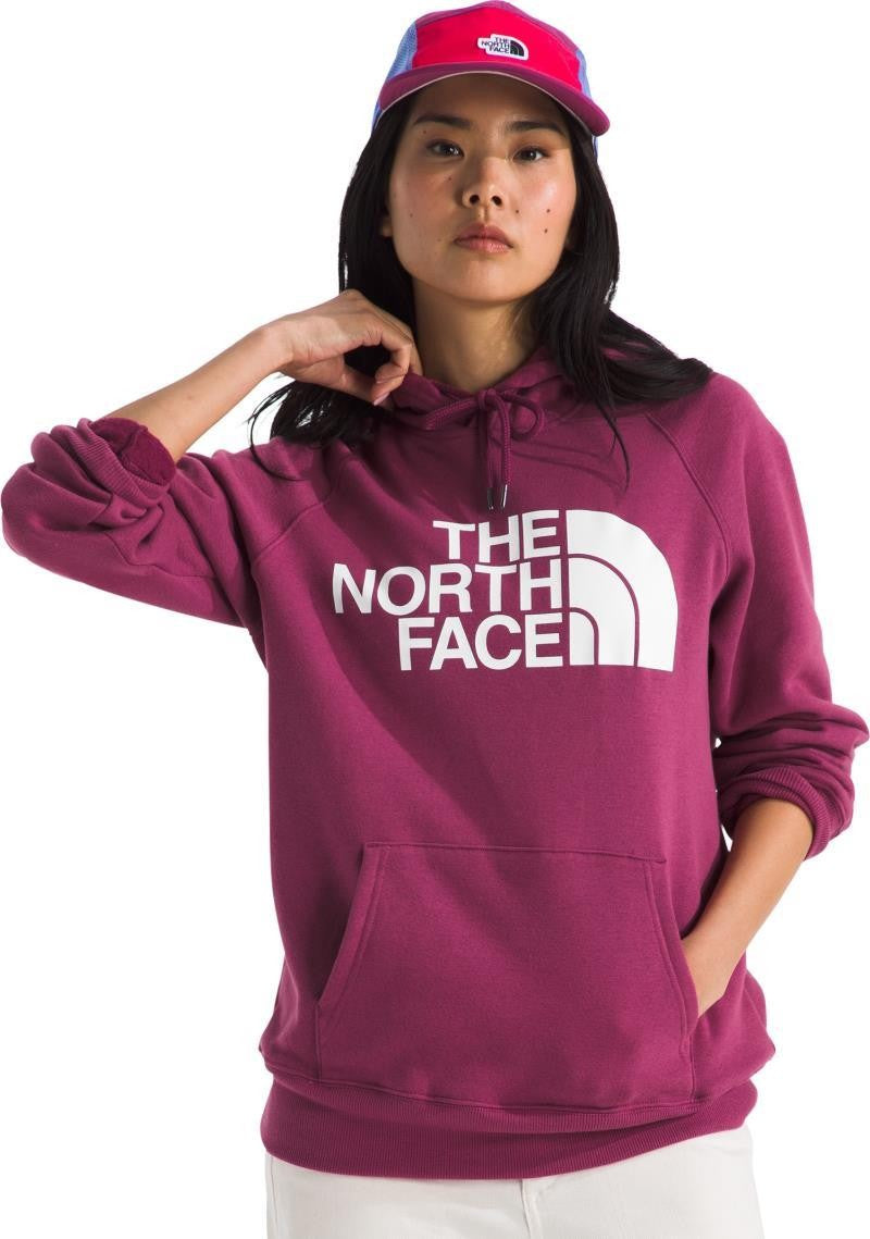 Half Dome Pullover Hoodie - Womens - cyber berry / tnf white 1