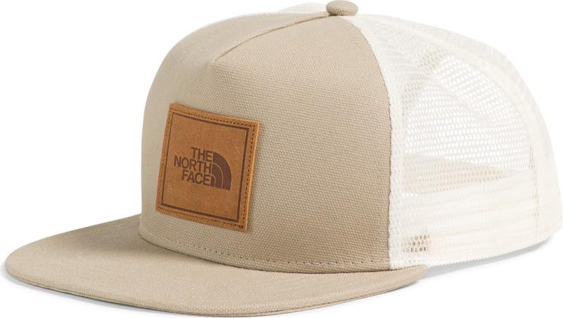 Half Dome Trucker - dune beige / leather patch 1