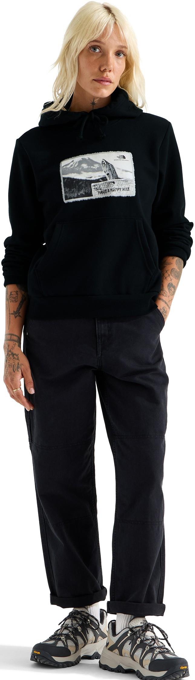 Have A Happy Hike Postcard Hoodie - Womens - tnf black 1
