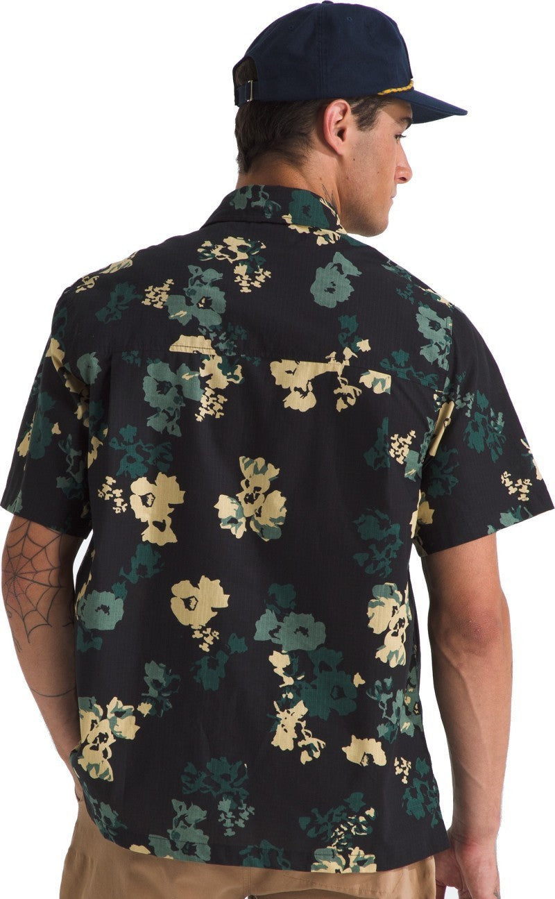 Heritage BD SS Shirt - Mens - duck green tnf flowers simple print 1