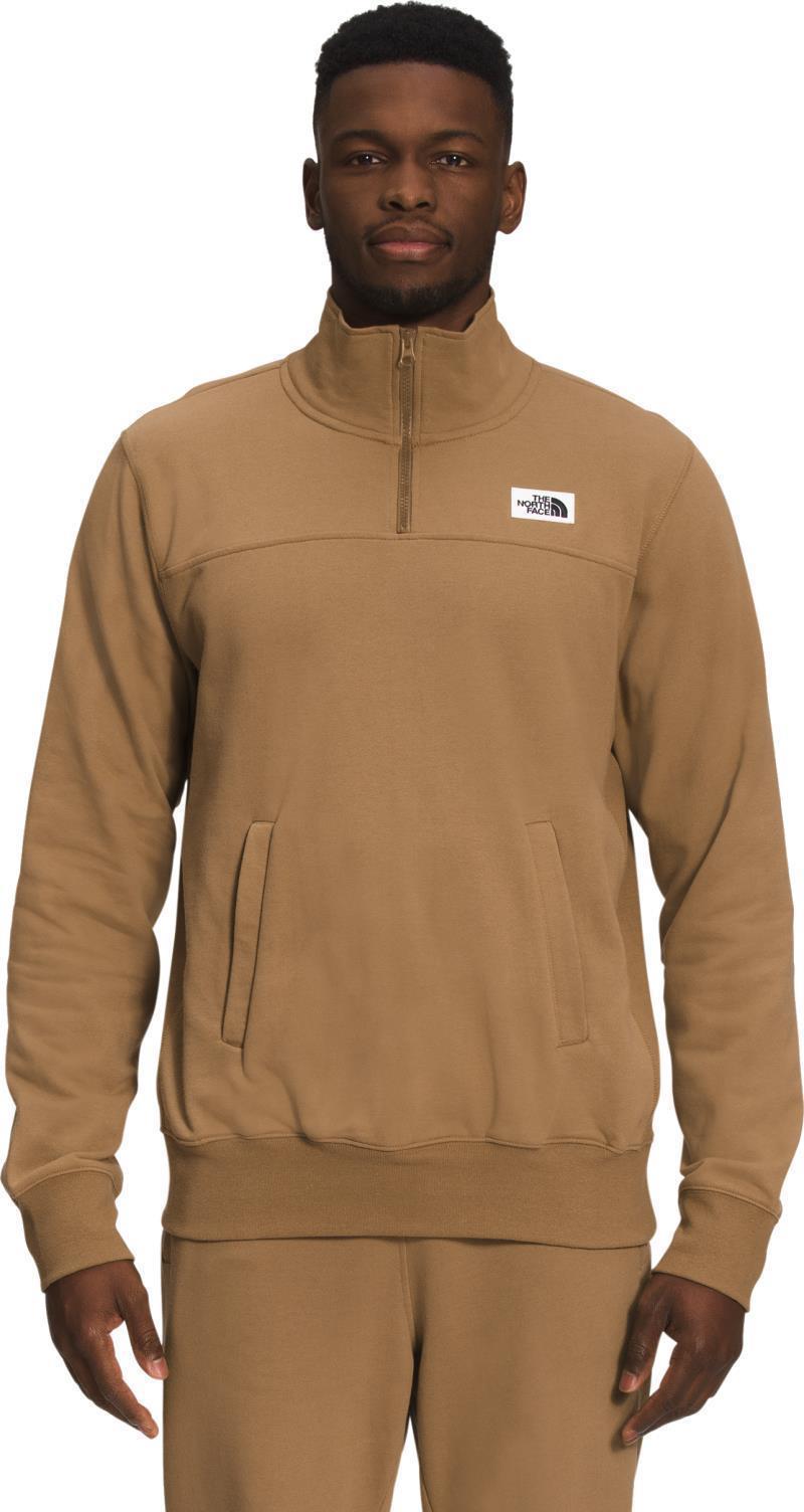 Heritage Patch 1/4 Zip - Mens - Utility Brown 1