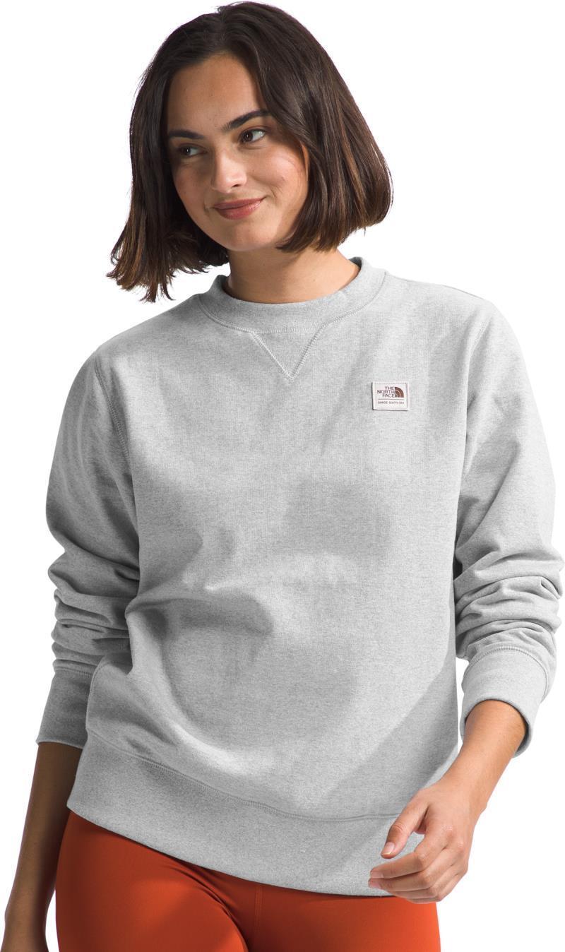 Heritage Patch Crew - Womens - TNF Light Grey Heather / TNF White 2