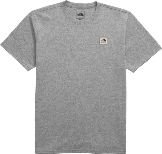 Heritage Patch Heathered SS Tee - Mens - tnf medium grey heather / heritage patch 1