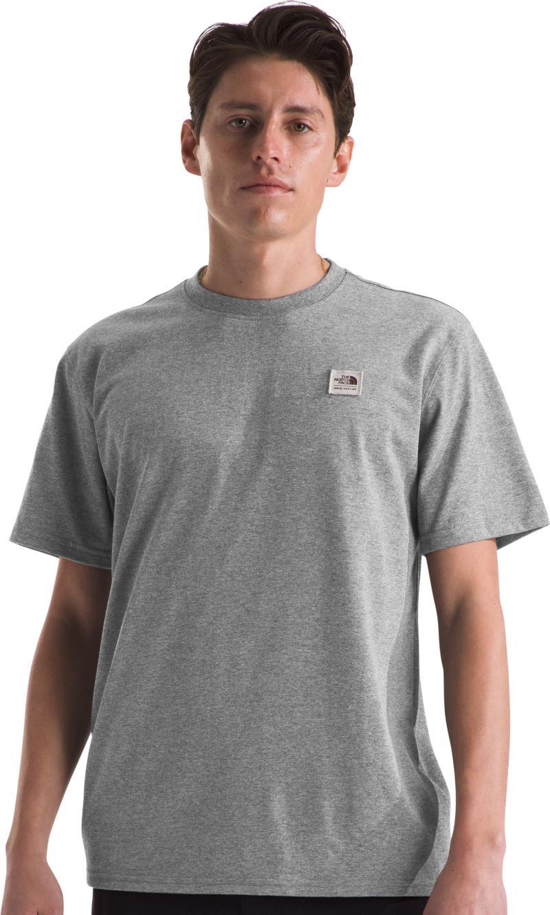 Heritage Patch Heathered SS Tee - Mens - tnf medium grey heather / heritage patch 1