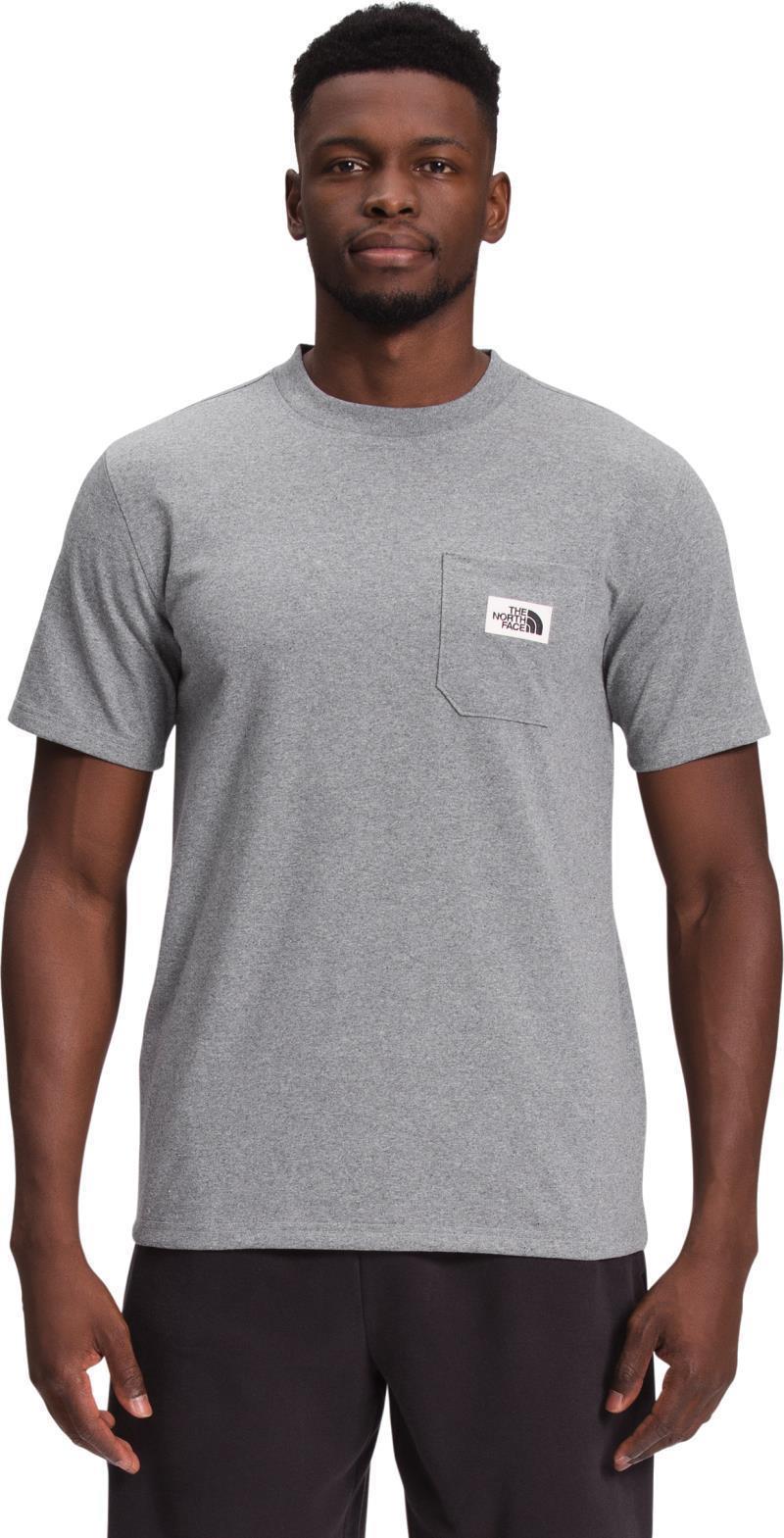 Heritage Patch Pocket SS Tee - Mens - TNF Medium Grey Heather 1