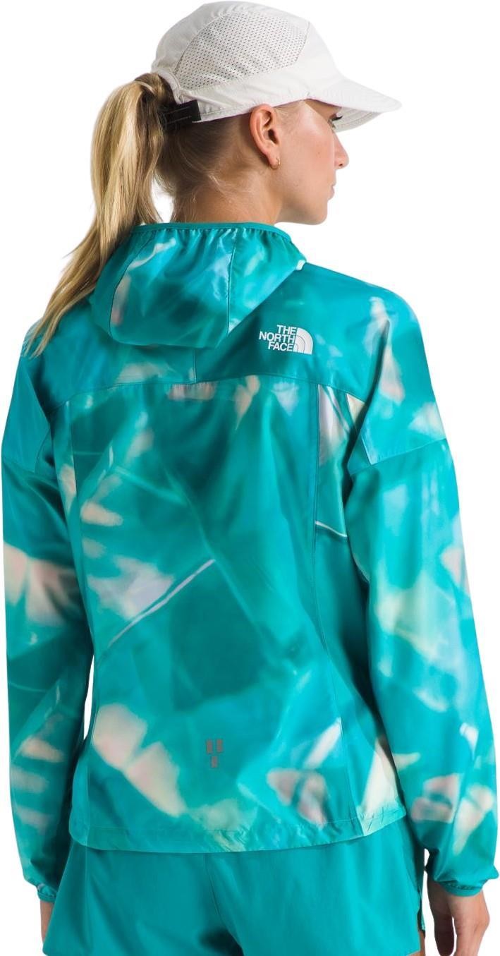 Higher Run Wind Jacket - Womens - galactic blue prisms print 1