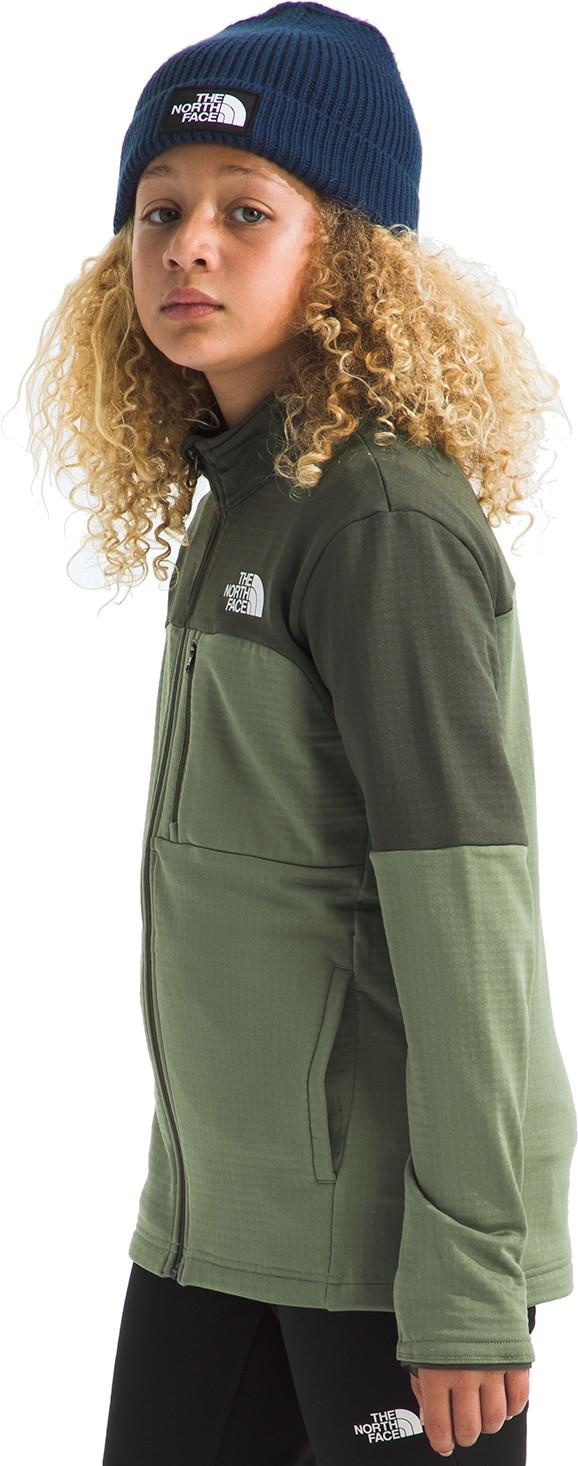 Hike Midlayer Full Zip - Teen - bark mist / new taupe green 1