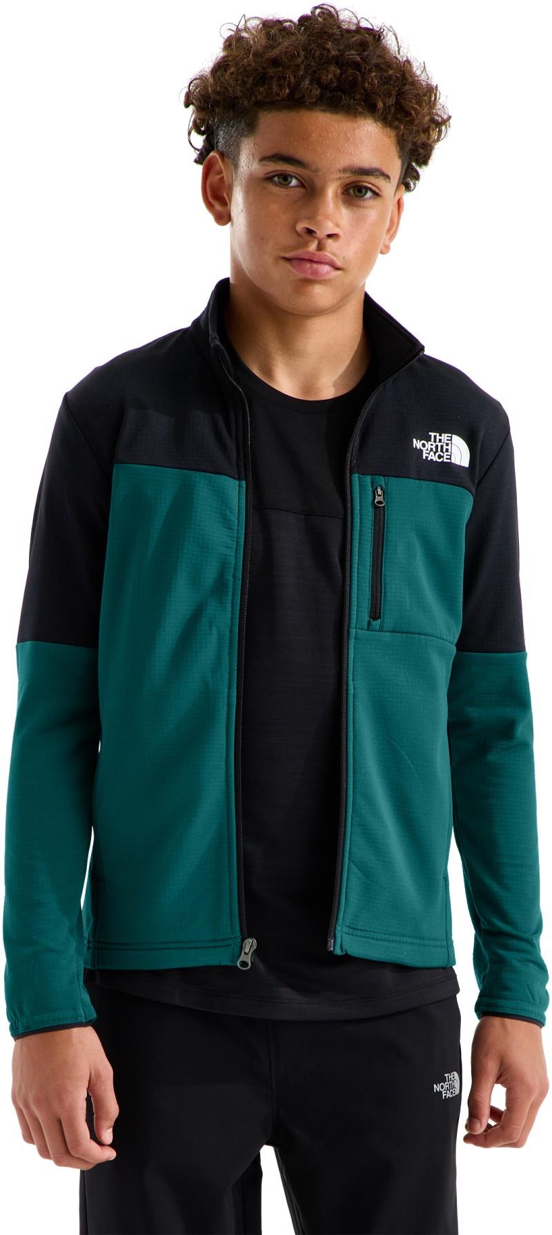 Hike Midlayer Full Zip - Teen - pacific teal / tnf black 1