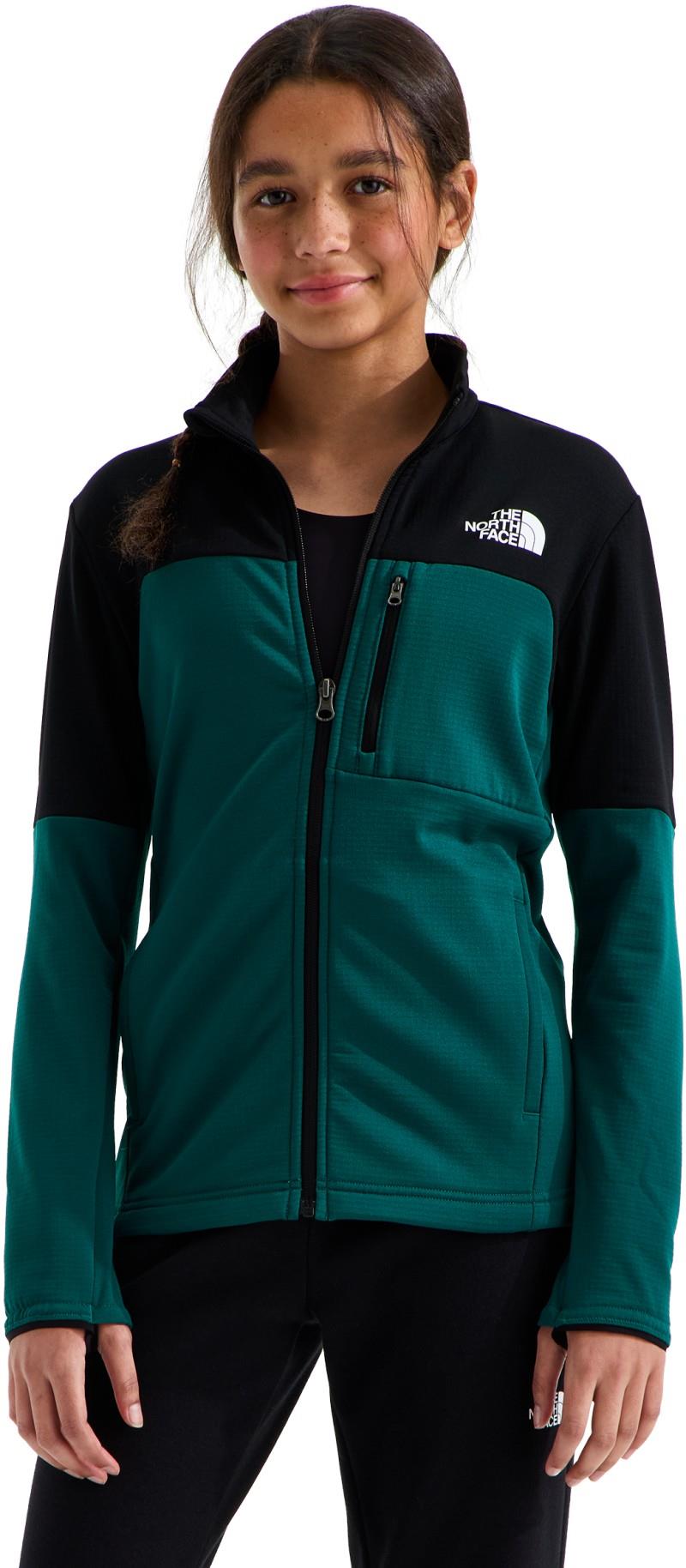 Hike Midlayer Full Zip - Teen - pacific teal / tnf black 1