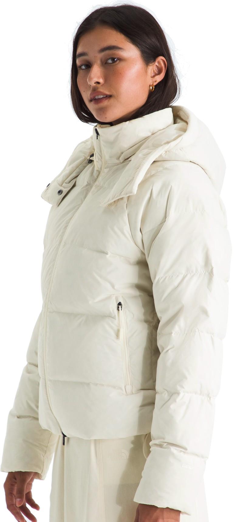 Hydrenalite City Down Hooded Jacket - Womens - white dune 1