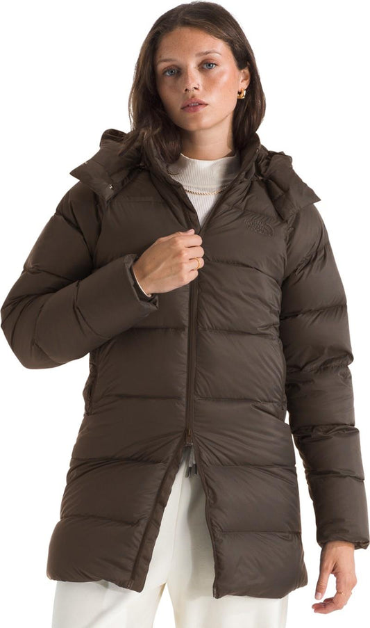 Hydrenalite City Down Hooded Parka - Womens - smokey brown 1