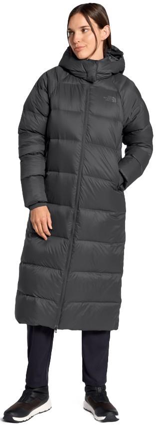 Hydrenalite City Long Down Hooded Parka - Womens - anthracite grey 1