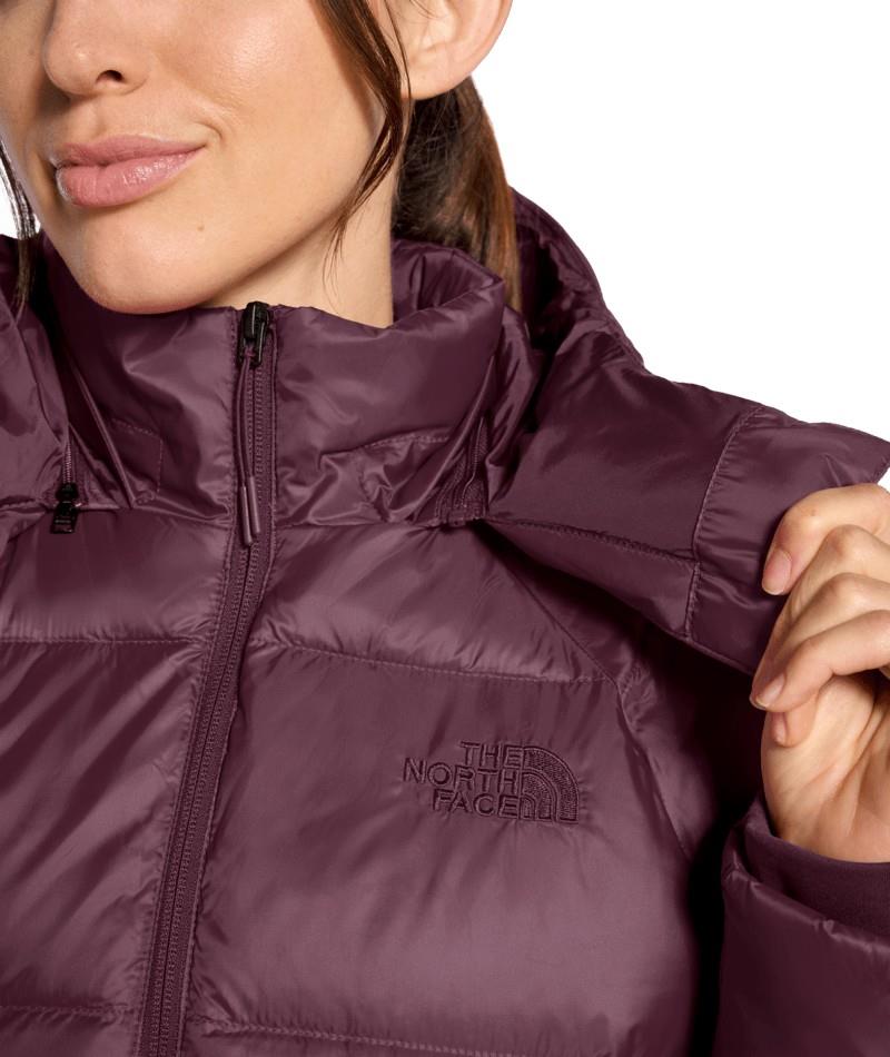 Hydrenalite City Long Down Hooded Parka - Womens - burgundy crush 1