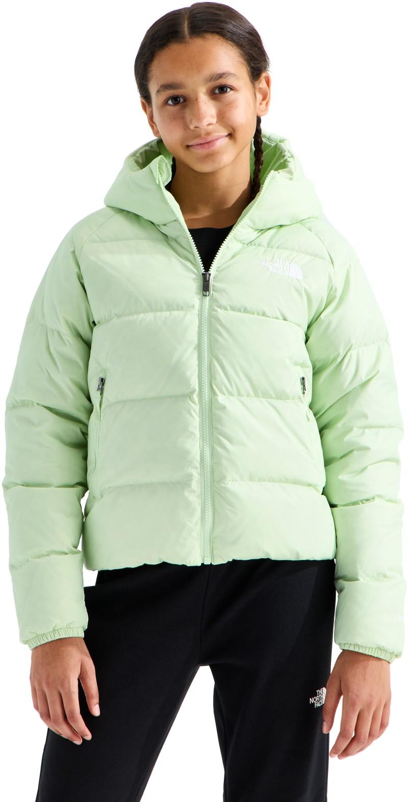 Hydrenalite Down Hooded Jacket - Girls - calcified lime 1