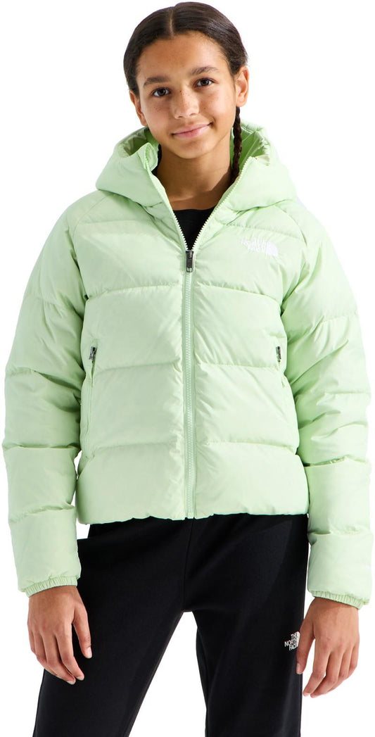 Hydrenalite Down Hooded Jacket - Girls - calcified lime 1