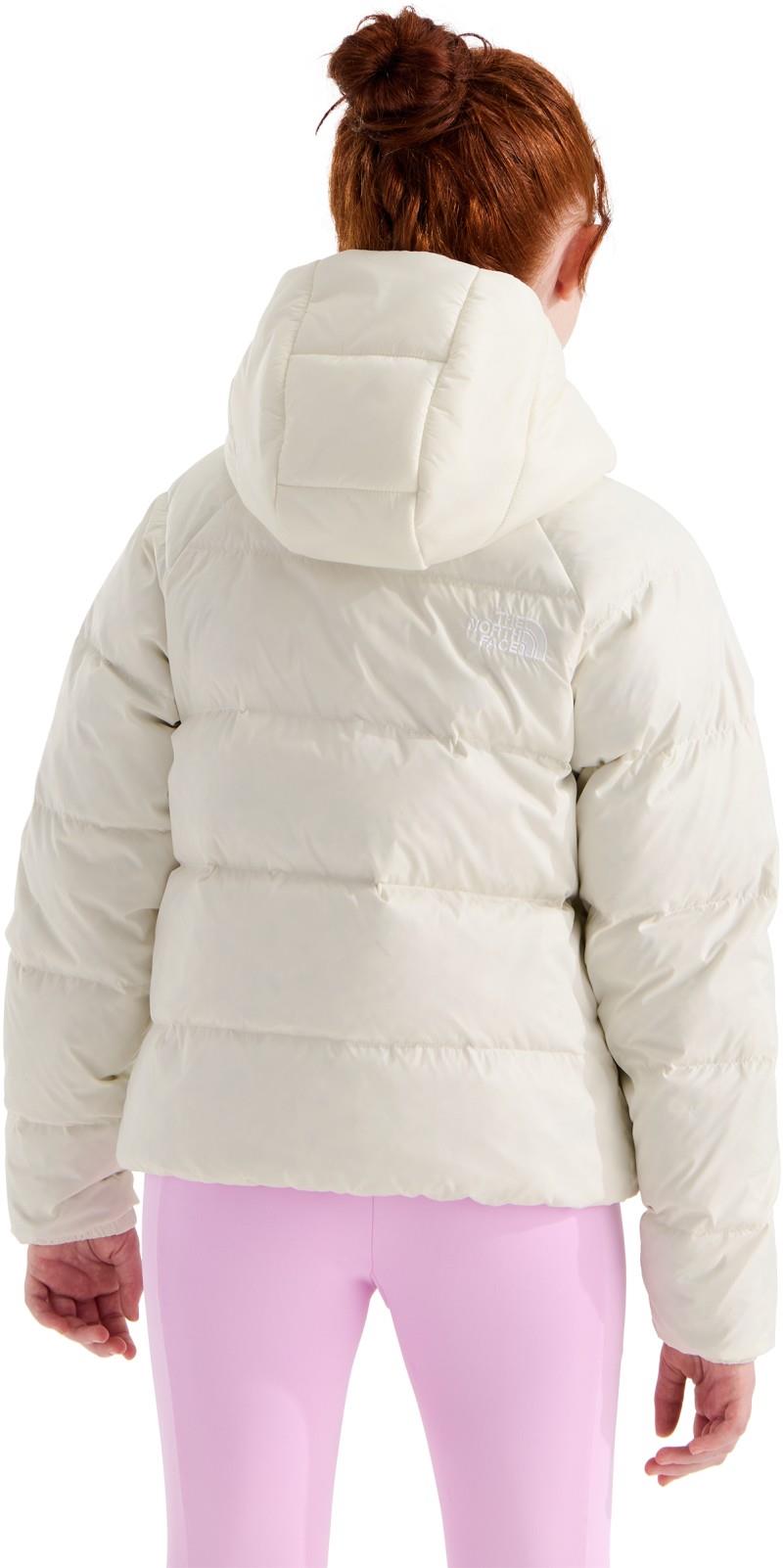 Hydrenalite Down Hooded Jacket - Girls - white dune 1