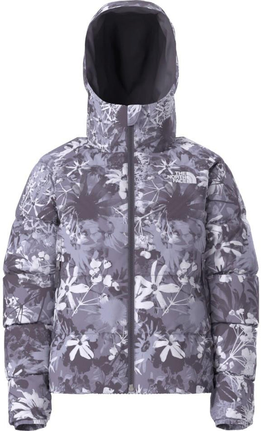 Hydrenalite Down Hooded Printed Jacket - Girls - endless dusk moon florals print 1