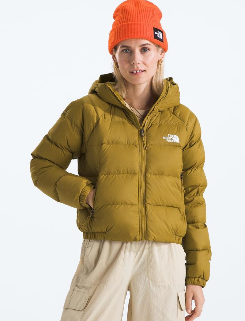 Hydrenalite Down Hoodie - Womens - amber green 1