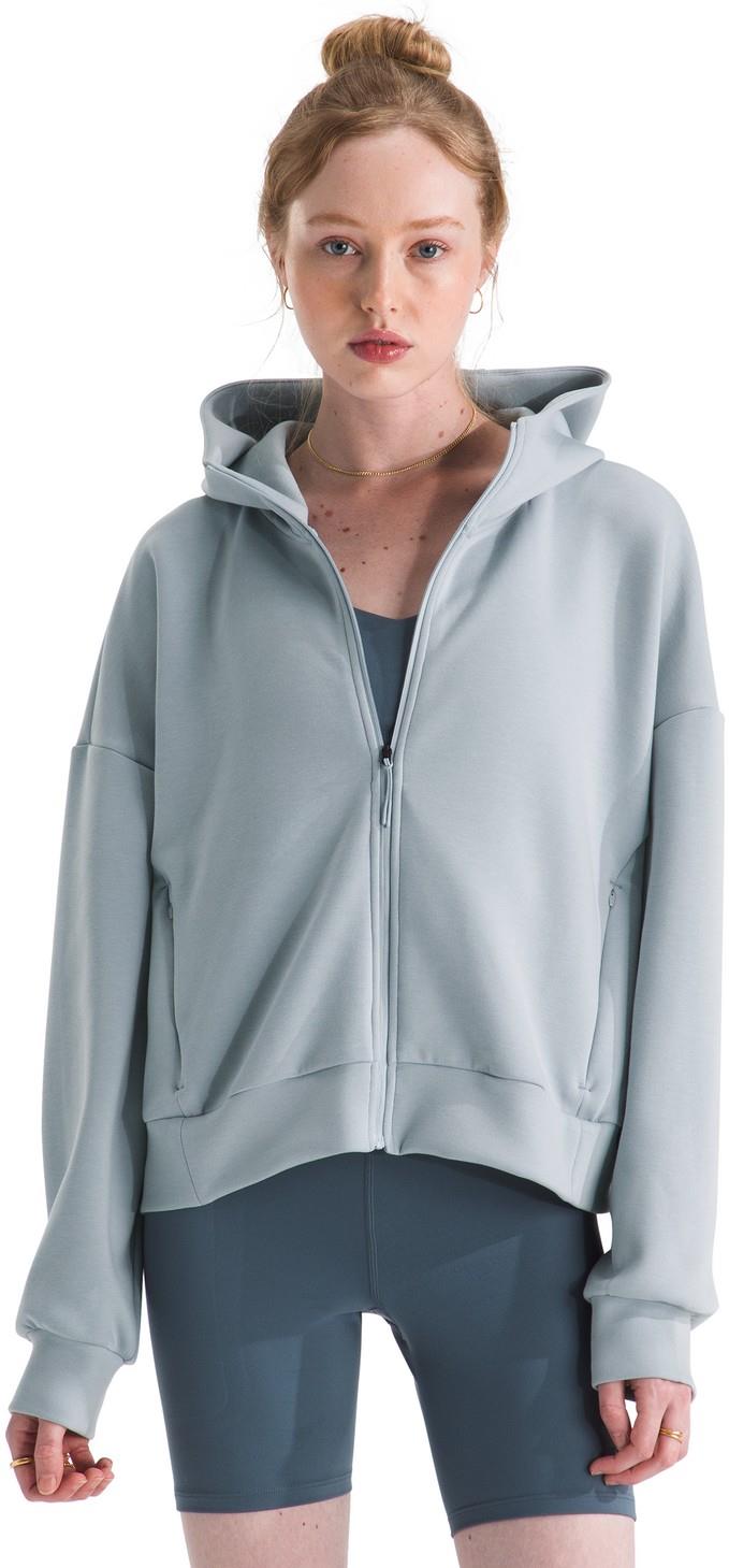 Jaida Full Zip Hooded Jacket - Womens - frost grey 1