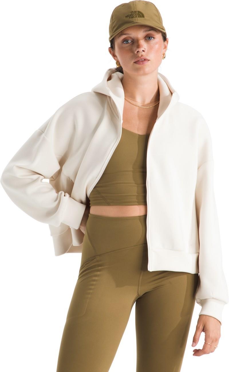 Jaida Full Zip Hooded Jacket - Womens - white dune 1