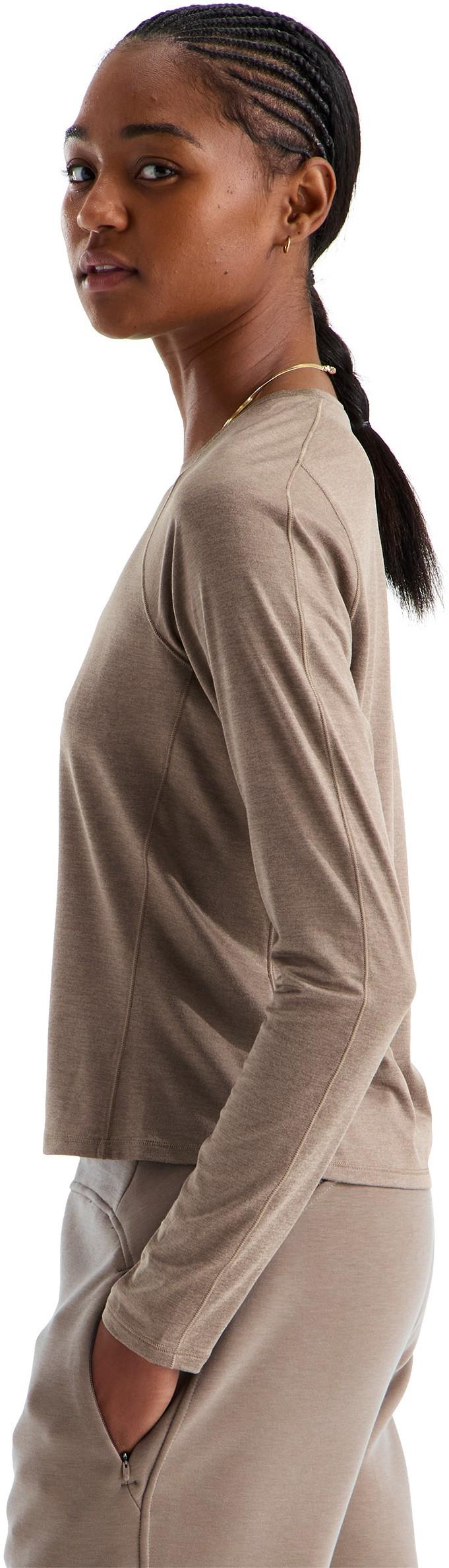 Jaida LS - Womens - garnet light heather 1