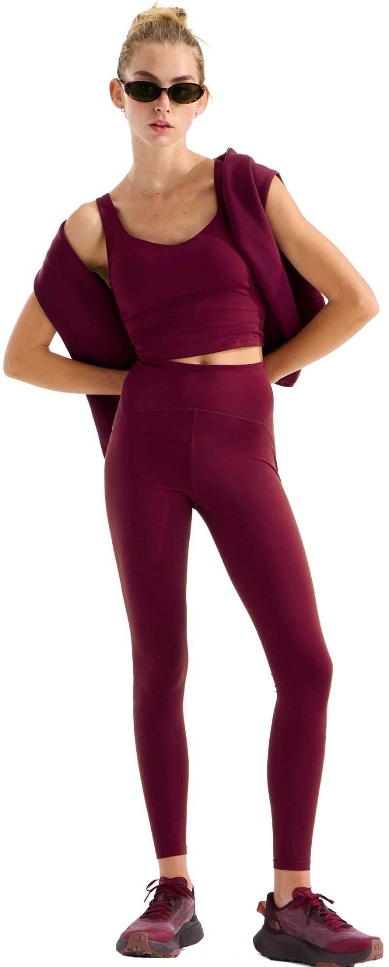 Jaida Long Line Bra - Womens - burgundy crush 1