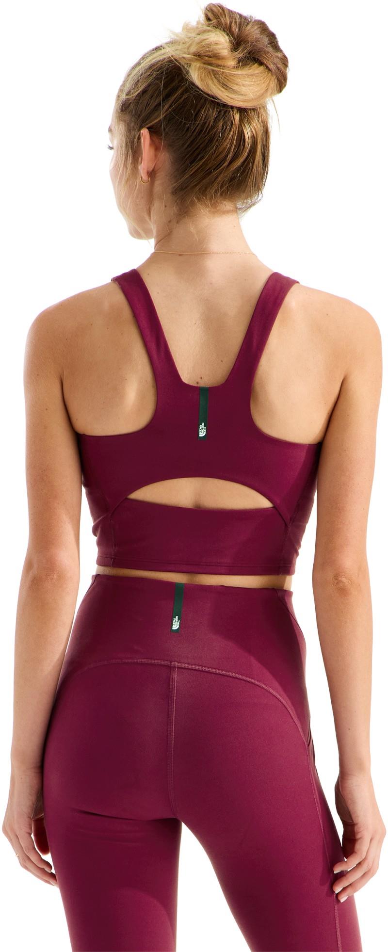 Jaida Long Line Bra - Womens - burgundy crush 1