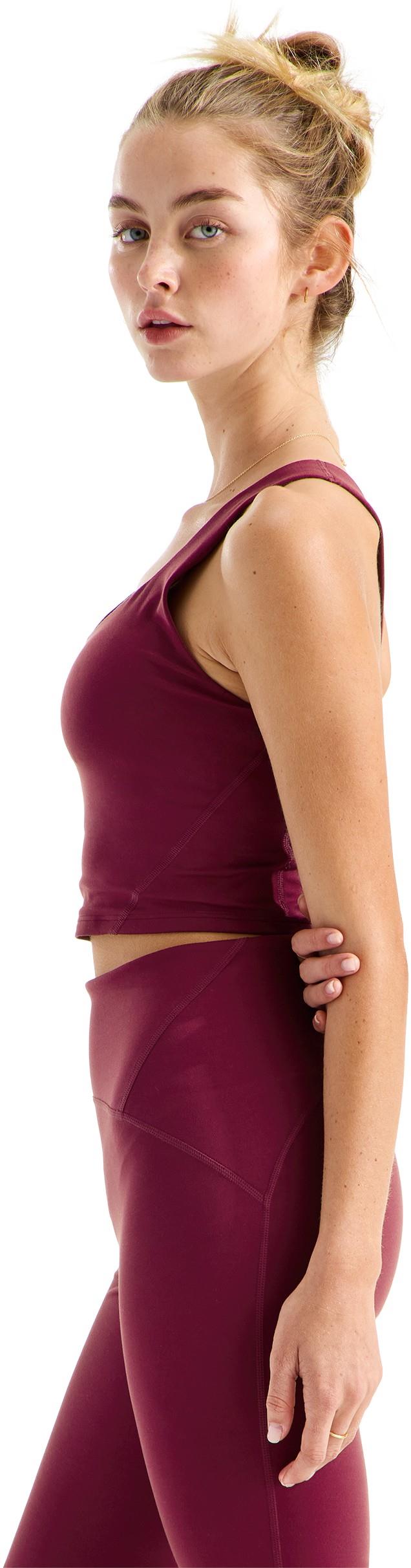 Jaida Long Line Bra - Womens - burgundy crush 1