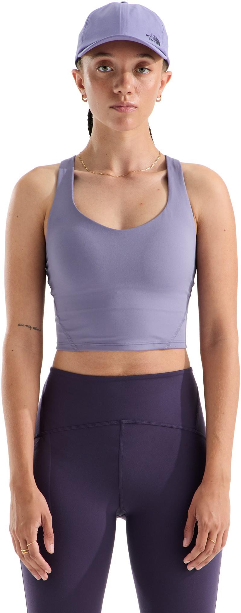 Jaida Long Line Bra - Womens - grounded plum 1