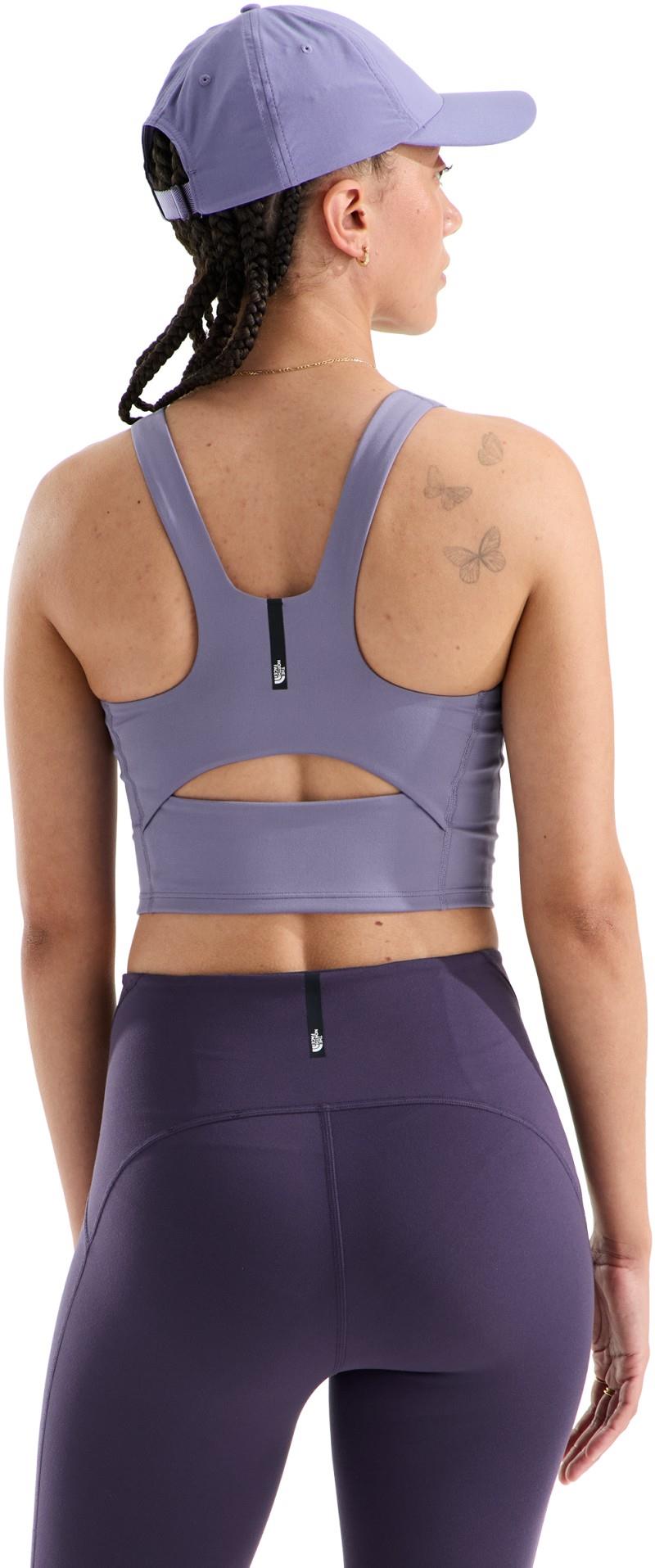Jaida Long Line Bra - Womens - grounded plum 1