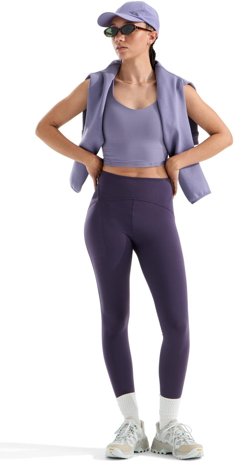 Jaida Long Line Bra - Womens - grounded plum 1
