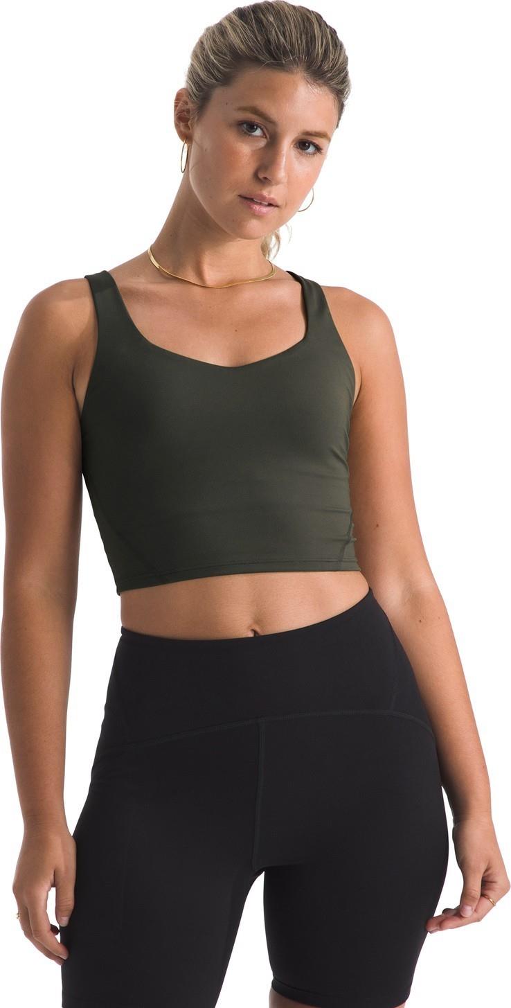 Jaida Long Line Bra - Womens - new taupe green 1