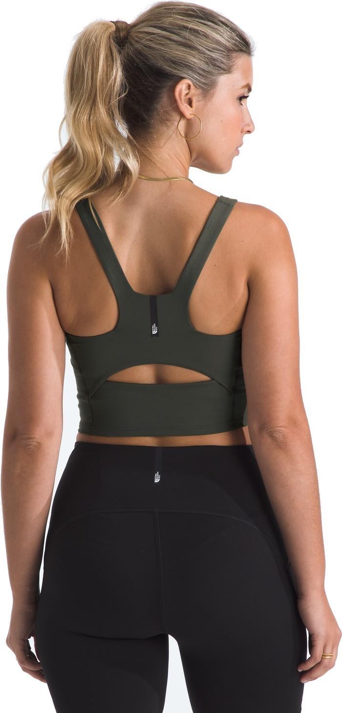 Jaida Long Line Bra - Womens - new taupe green 1