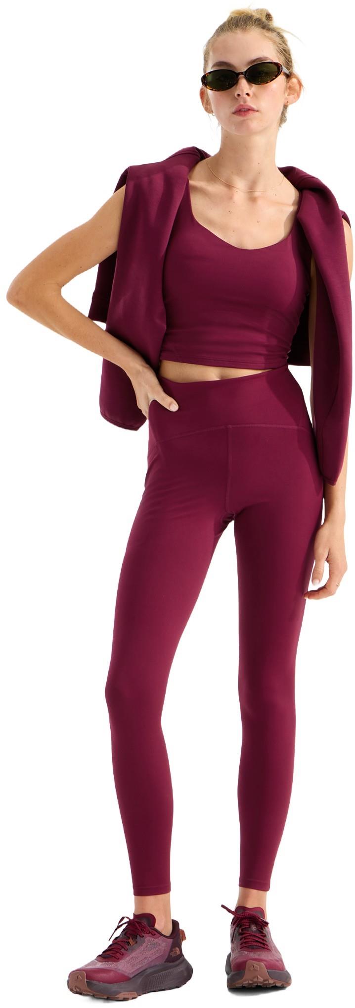 Jaida Pocket Leggings, 27" Inseam - Womens - burgundy crush 1