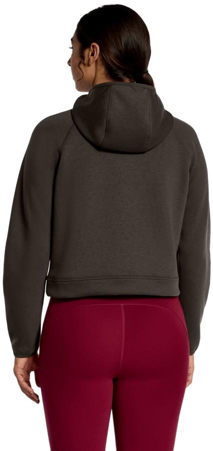 Jaida Quarter Zip Hoodie - Womens - dark chestnut 1