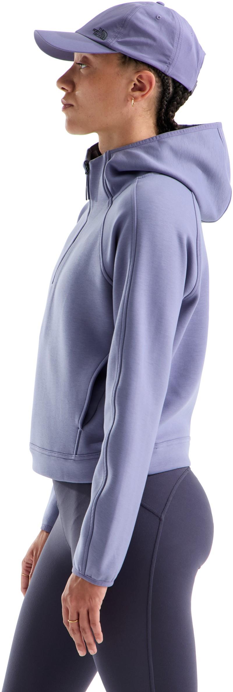 Jaida Quarter Zip Hoodie - Womens - grounded plum 1
