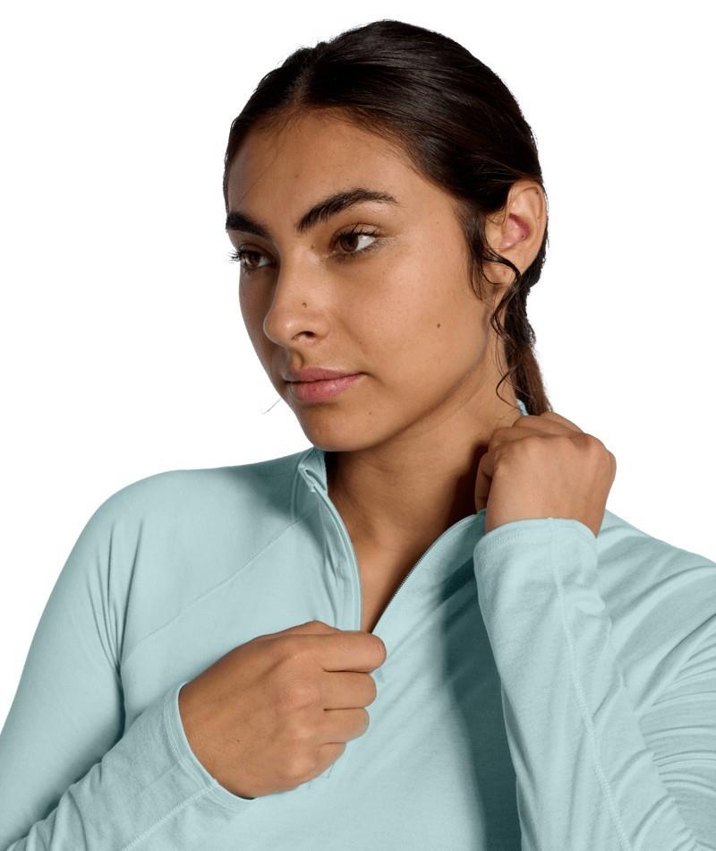 Jaida Quarter Zip - Womens - glacier light heather 1