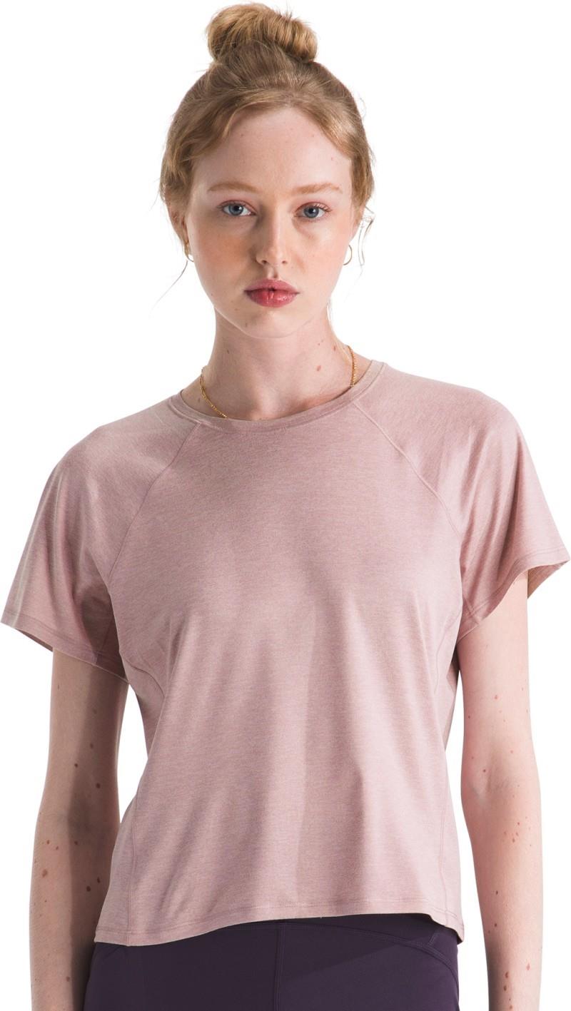 Jaida SS Tee - Womens - metal pink light heather 1