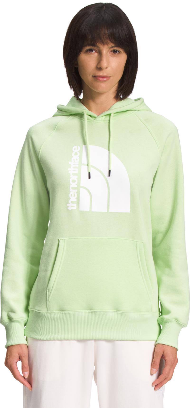Jumbo Half Dome Pullover Hoodie - Womens - Lime Cream / TNF White 1