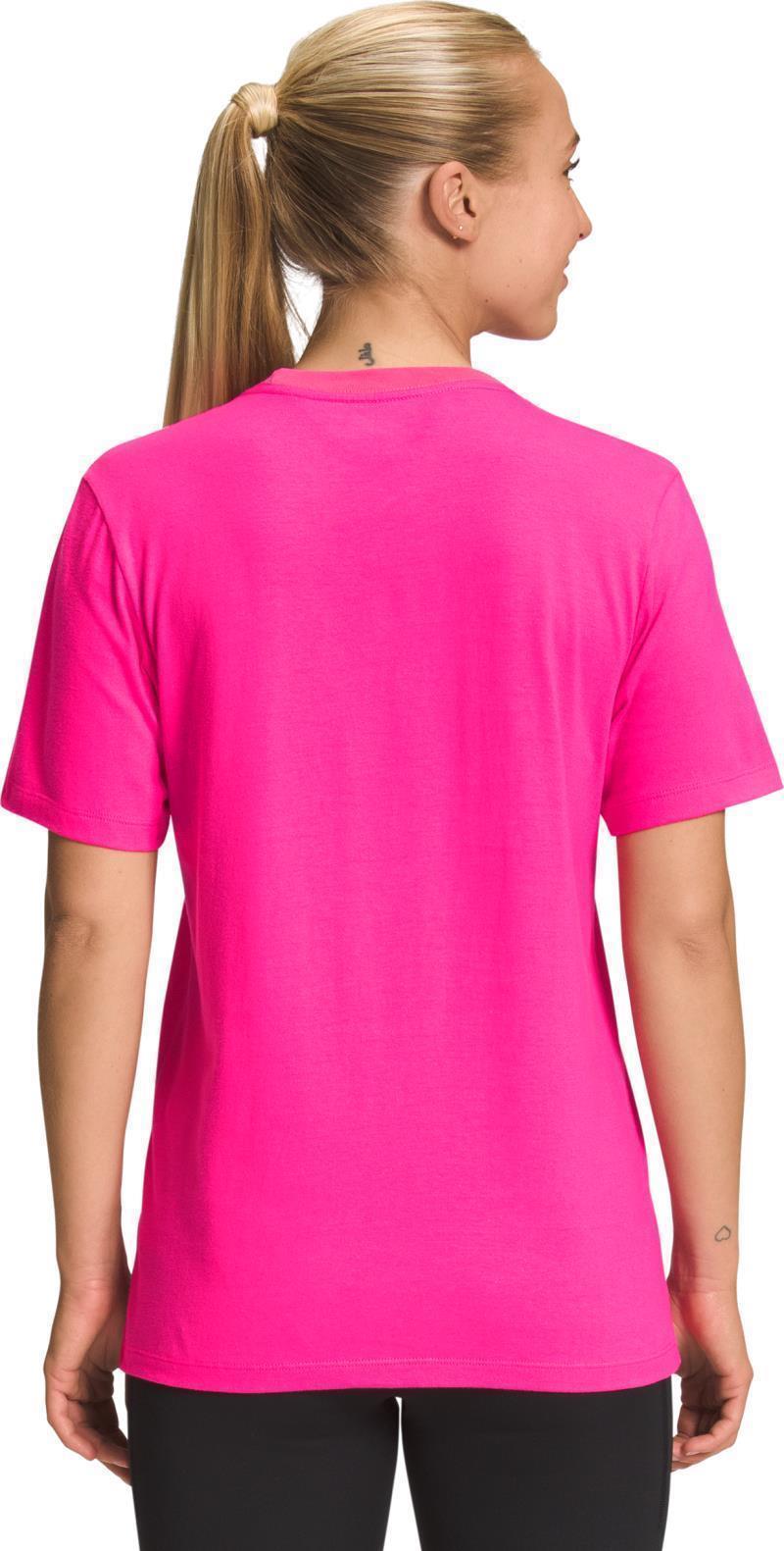 Jumbo Half Dome SS Tee - Womens - Pink Glo / TNF White 2
