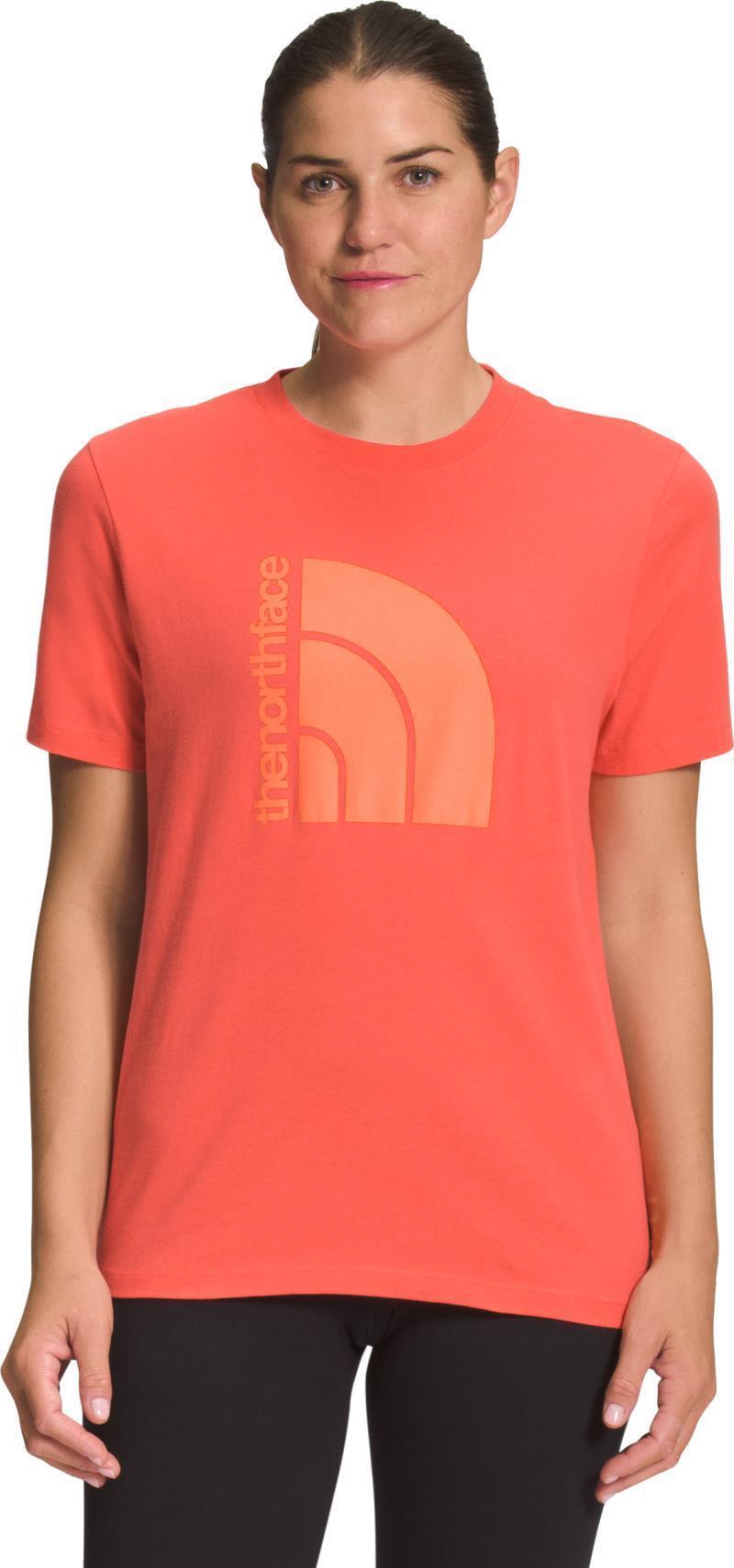 Jumbo Half Dome SS Tee - Womens - Retro Orange / Dusty Coral Orange 1